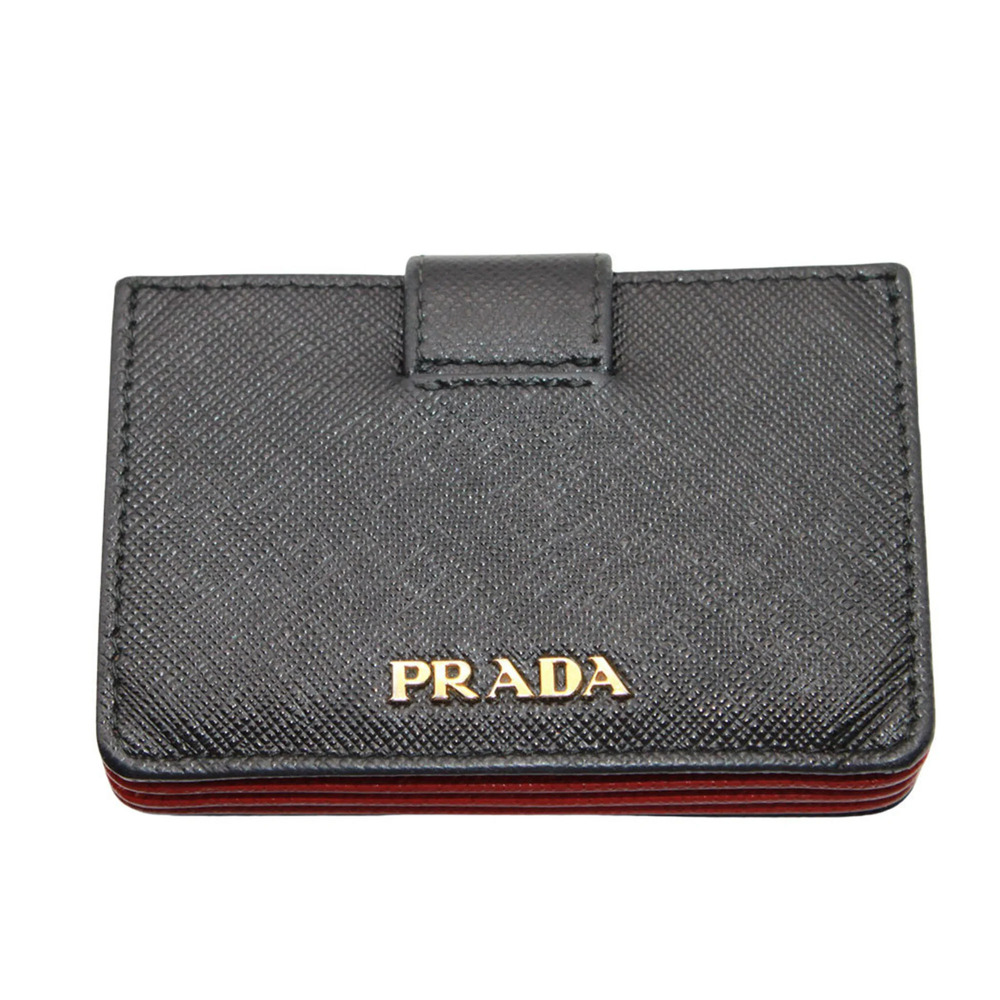 Prada PRADA Business Card Holder/Card Case for Men, Brand Name, Saffiano Leat...